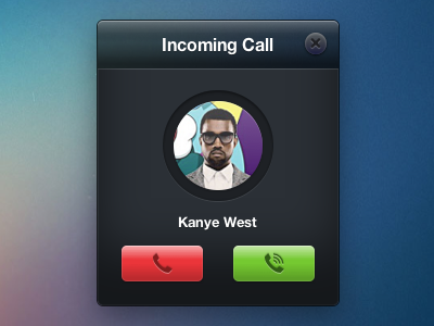 Incoming Call [CSS] call css css3 kanye practice rebound skype ui web