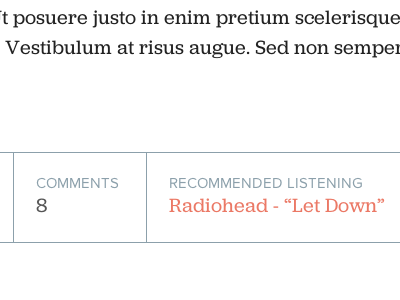 Recommended Listening blog css jubilat music proxima nova recommended listening redesign web webfonts wordpress