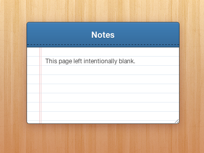 Notepad [CSS] css css3 notepad rebound web webapp