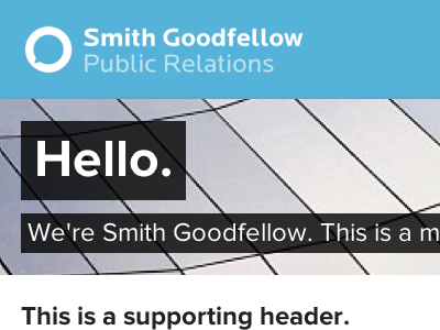 Smith Goodfellow css css3 design public relations web web design