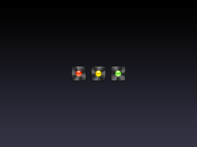Traffic Lights icon indicator metal status