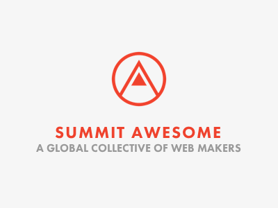 Summit Awesome awesome bros buddies chums collective design designers development futura illustration mountain orange social summit summit awesome