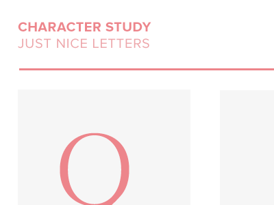 Character Study blog character css css3 idea letters proxima nova side project yes another one