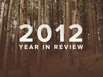 2012 Year In Review 2012 animate.css brills onword statistics year in review