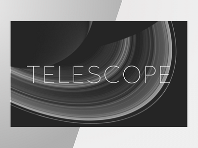 Telescope Promo interface space type ui