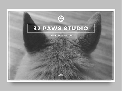 32 Paws - Aria dog font photo type typography
