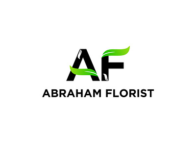 ABRAHAM FLORIST LOGO brand identity commision work designer designlogo flatlogo logobrand logoinitial logomaker simple logo