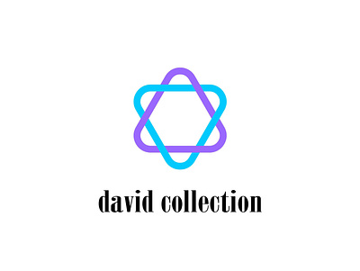 David Collection logo brand identity branding commision work design flat illustrator logo minimal typography vector