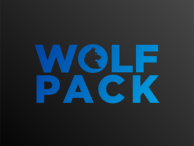 Wolfpack logo lettering brand identity branding commision work flat icon lettering logo logo