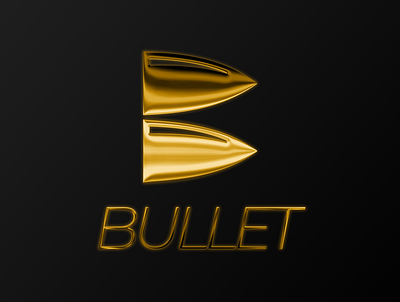 GOLD BULLET LOGO brand identity branding commision work flat graphic design icon logo minimal typography vector