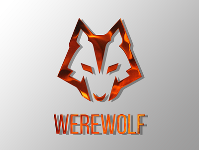 WEREWOLF LOGO FIRE TEXTURE brand identity branding commision work flat graphic design icon logo minimal typography vector