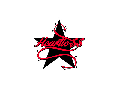 HEARTLESS NEW LOGO brand identity branding design flat graphic design icon illustration logo minimal ui
