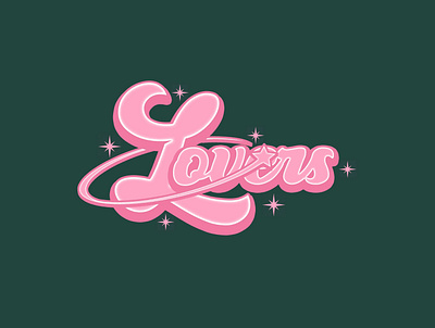 LOVERS LOGO appareldesign brand identity branding designapparel designclothing y2k