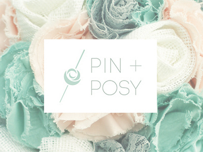 Pin and Posy brand business card logo