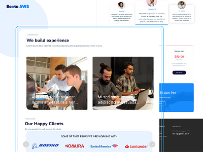 Boota AWS Machine Learning Landing Page aesthetic behance branding branding design dashboard design designinpiration digital landingpage machinelearning ui uidesign uiux webdesign website