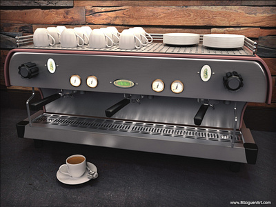 Espresso Machine 3d art 3dsmax vray