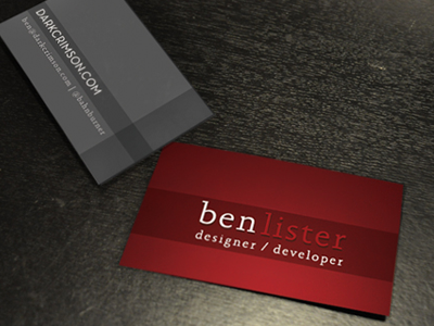 Business Card Render [2010] business card render