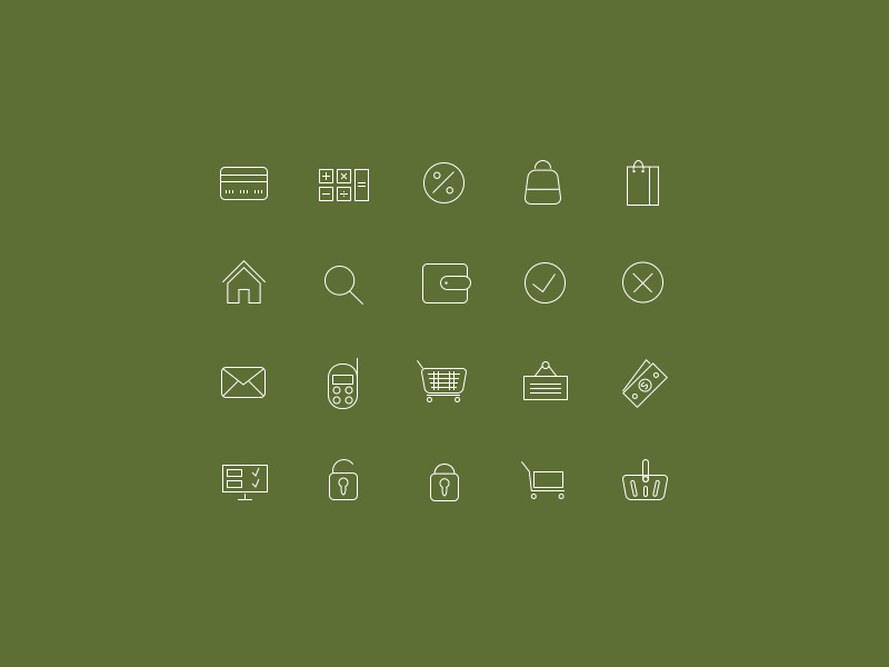 Online Store Icon Set icons freebie icon set psd abstract icons online shop icons