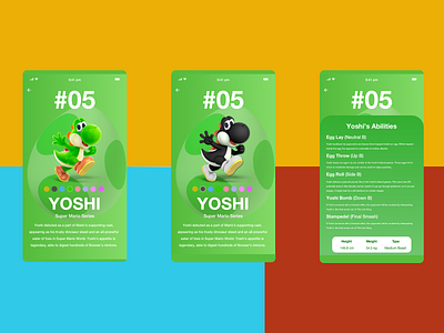 006 User profile: Super Smash Bros: Yoshi 006 dailyui dailyui 006 dailyuichallenge mario profile super smash bros
