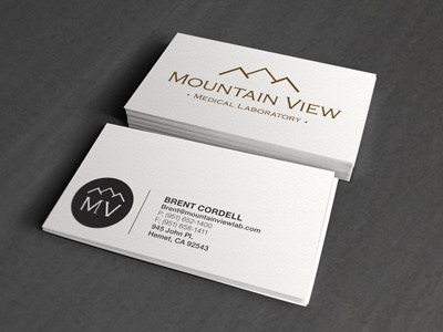Moutain View Business Cards branding