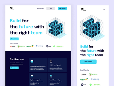 Veritashub's website landing page uidesign ux design website