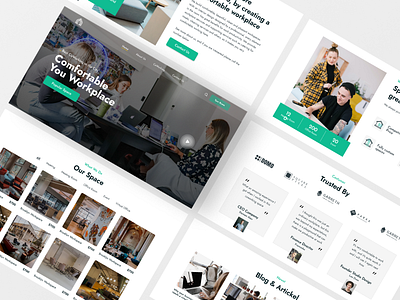 Website CoWorking Space - UI Design