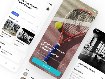 UI Design Mobile App for Booking Sport Center animation app design branding figma graphic design logo mobile ui ui ux user interface web design