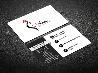 Business Card design for Artyulia branding business graphic design vector