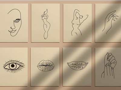 Female beauty icons branding icon illustration illustrator line lineart linework vector vector illustration vectorartist