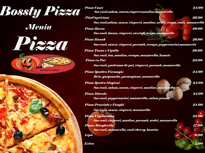 Pizza Menu