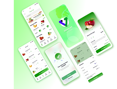 Vegan Life App app figma mobile sketch ui ux vegan