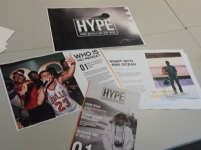 HYPE Magazine editorial hiphop hype layout magazine music