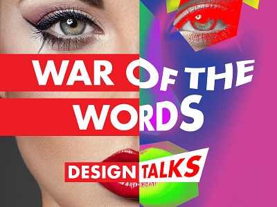 War of the Words Cover color colours cover design distort minimalist postmodern publication type