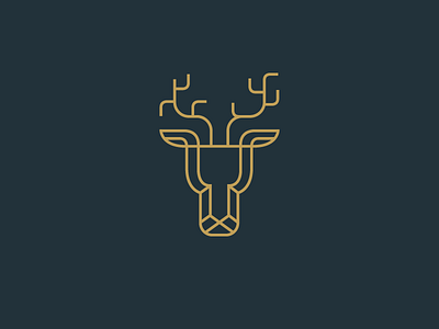 Geometric Deer animal animal illustration geometric geometry illustration line low poly minimal minimalist animal simple