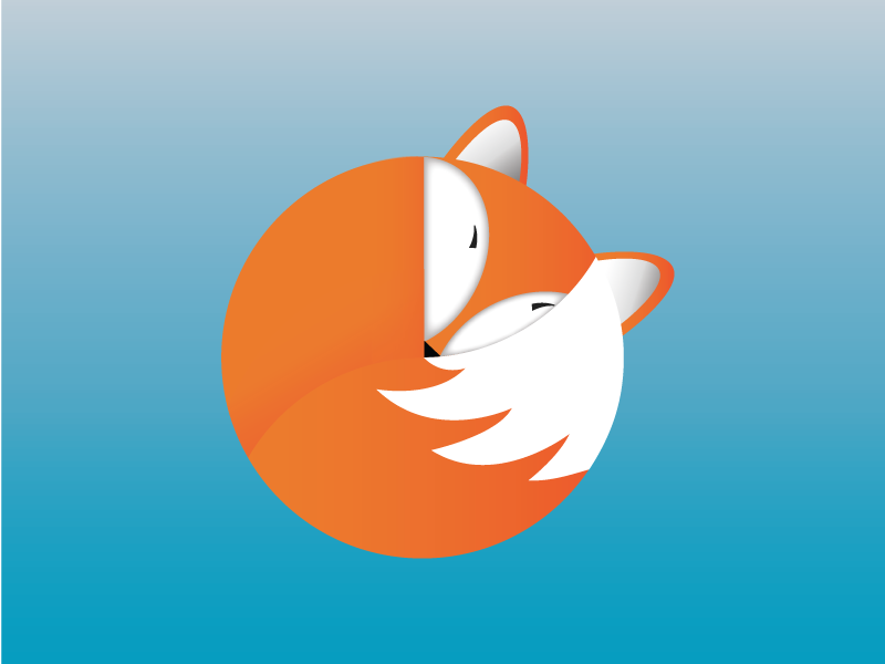 Cosy Fox animal design mark animal fox branding vector icon design illustration