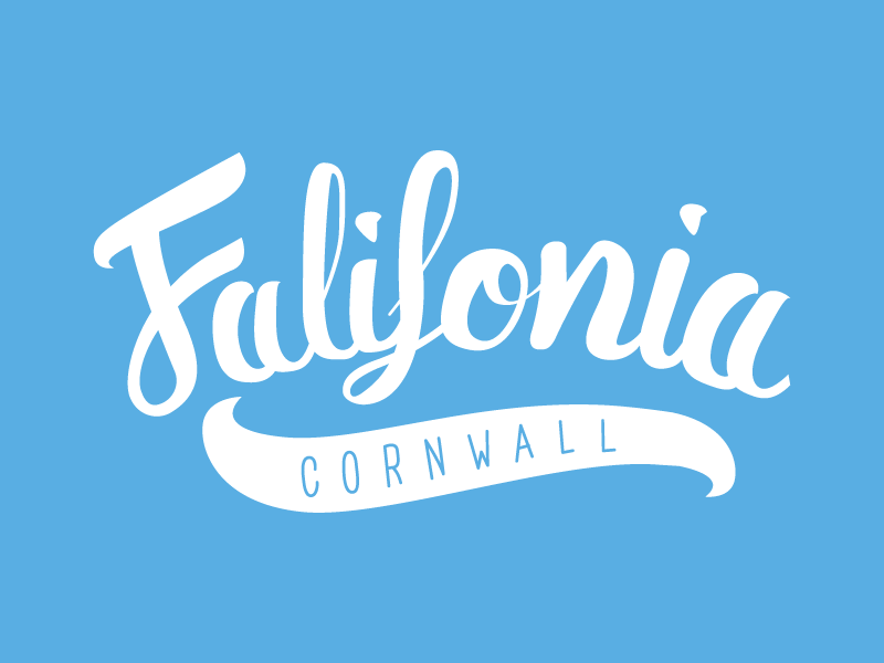 Falifornia // Brush Lettering brush pen script brush lettering type branding vector typography logo design
