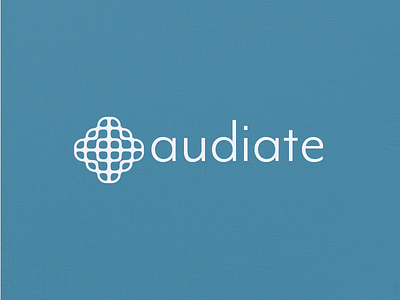 audiate - Logo Concept brand branding chladni design icon identity logo sound type vector