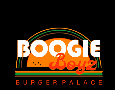 Burger Joint Logo branding flat logo typography vector