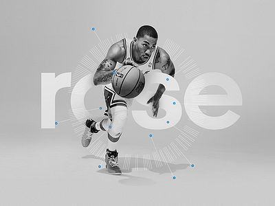 Adidas - Derrick Rose adidas basketball derrick rose infographic nba photography stats typography