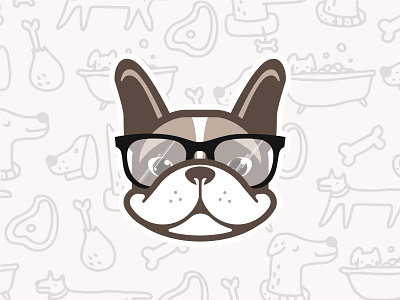 FrenchBull for Unleashed Bar™ dog french bulldog frenchie nerdy pooch pup puppy