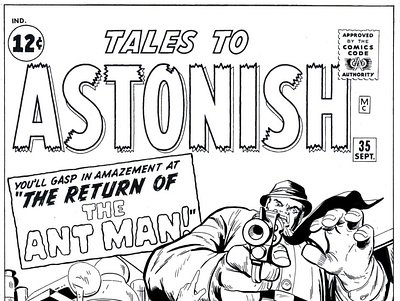 Tales To Astonish #35 cover re-creation antman artwork comicart comics design icon marvelcomics
