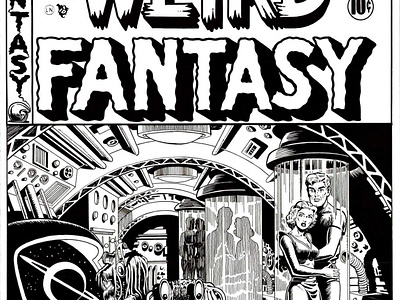 EC Comics WEIRD FANTASY #8 Cover re-creation