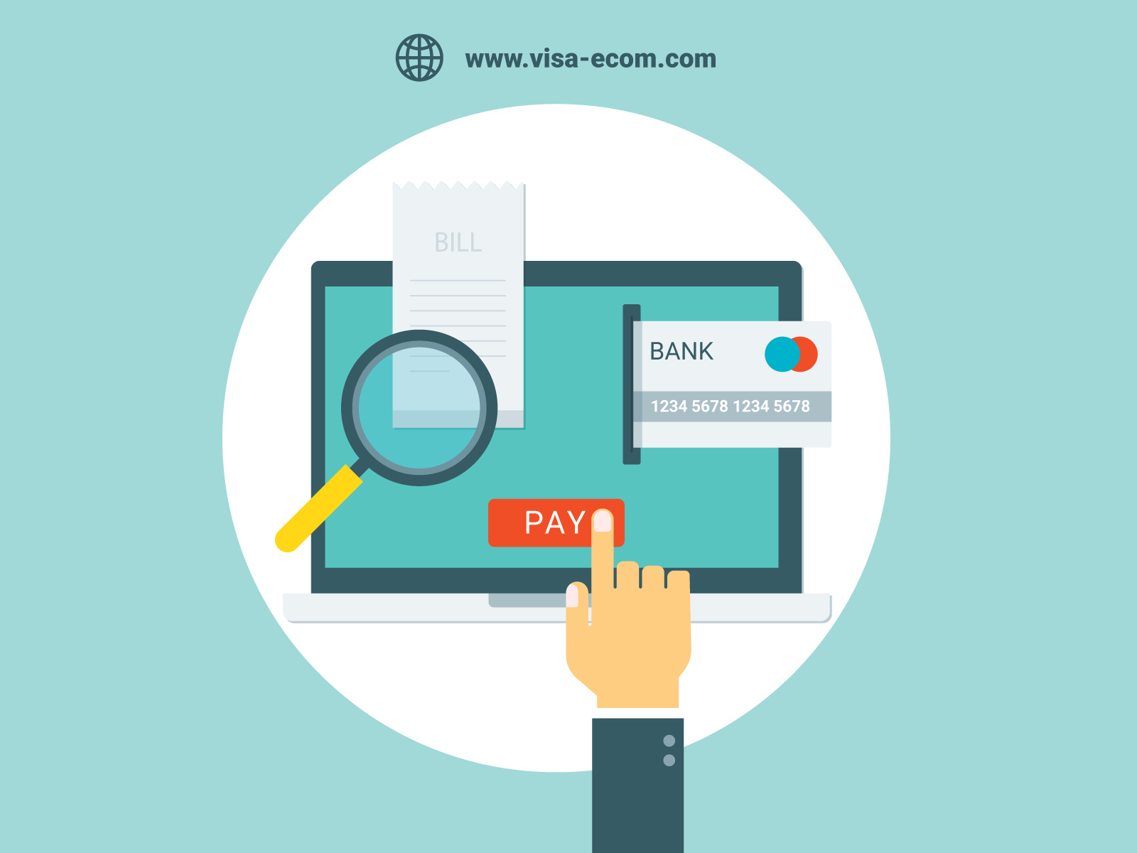 Payment gateway service provider by Visa Ecom on Dribbble