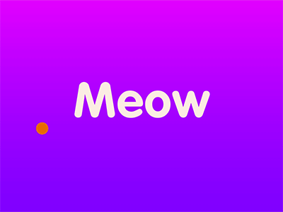 meow ping pong animation design flat icon illustration logo