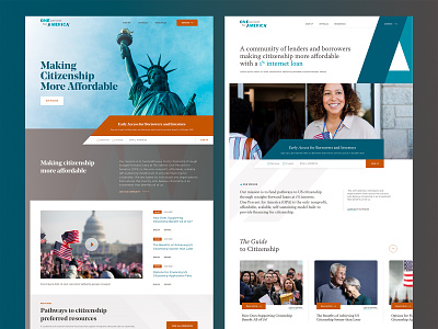 Microsite for a Nonprofit Foundation - Earlier Concepts branding charity concept design foundation home page landing landing page microsite nonprofit organization typography ui website