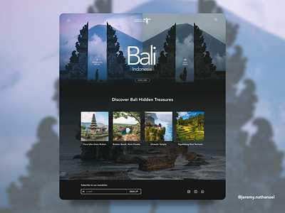 Daily UI 003 dailyui dailyui 003 dailyuichallenge desain design travel ui uidesigner uidesigners ux website website concept website design