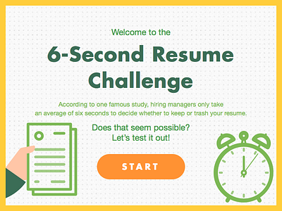 6 Second Resume Challenge campaign challenge event game hr resume