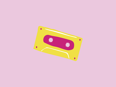 Cassette cassette illustration