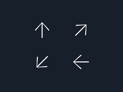 Elegant Arrows Collection arrow clean graphic design minimalistic signage typography wayfinding