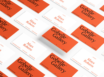 Art Gallery Business Card artsy business card colors design graphic design minimalistic typography